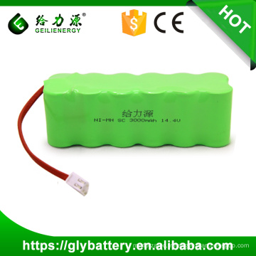 Paquet de batterie rechargeable de NI-MH SC 3000mAh 14.4V pour l&#39;aspirateur d&#39;Irobot